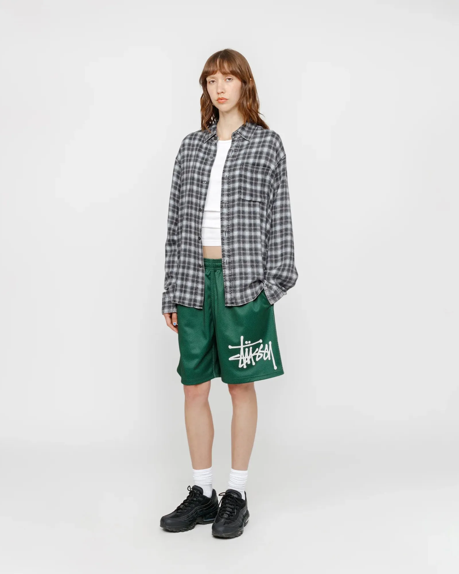 Shirts>Stüssy MATTHEW SHIRT PRINTED PLAID Blue