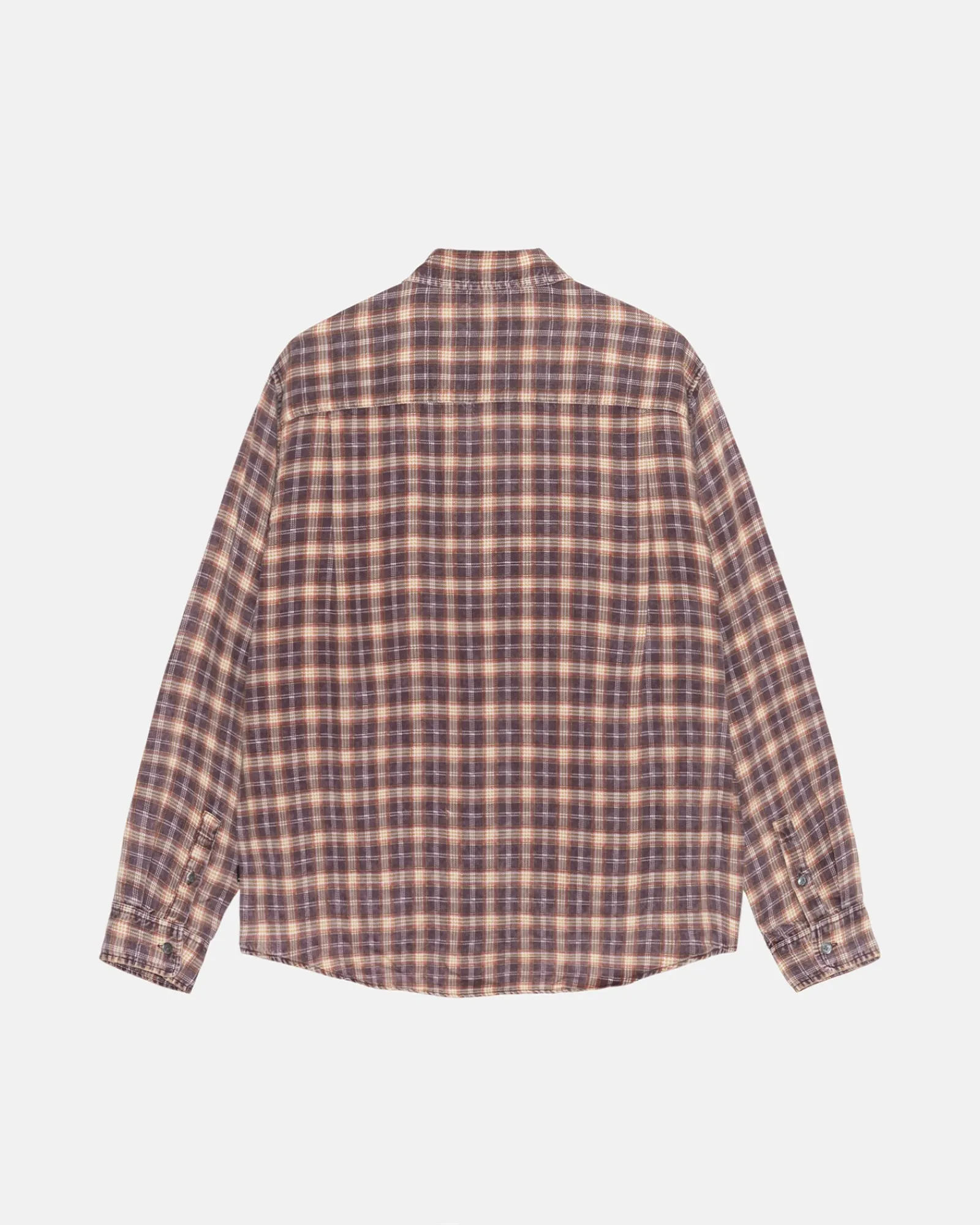 Shirts>Stüssy MATTHEW SHIRT PRINTED PLAID Brick