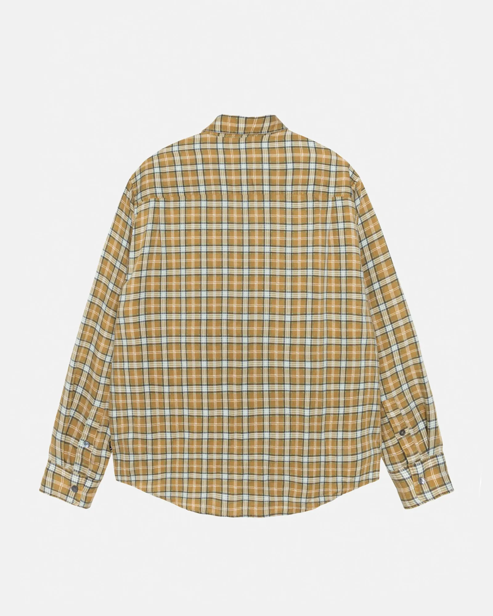 Shirts>Stüssy MATTHEW SHIRT PRINTED PLAID Gold