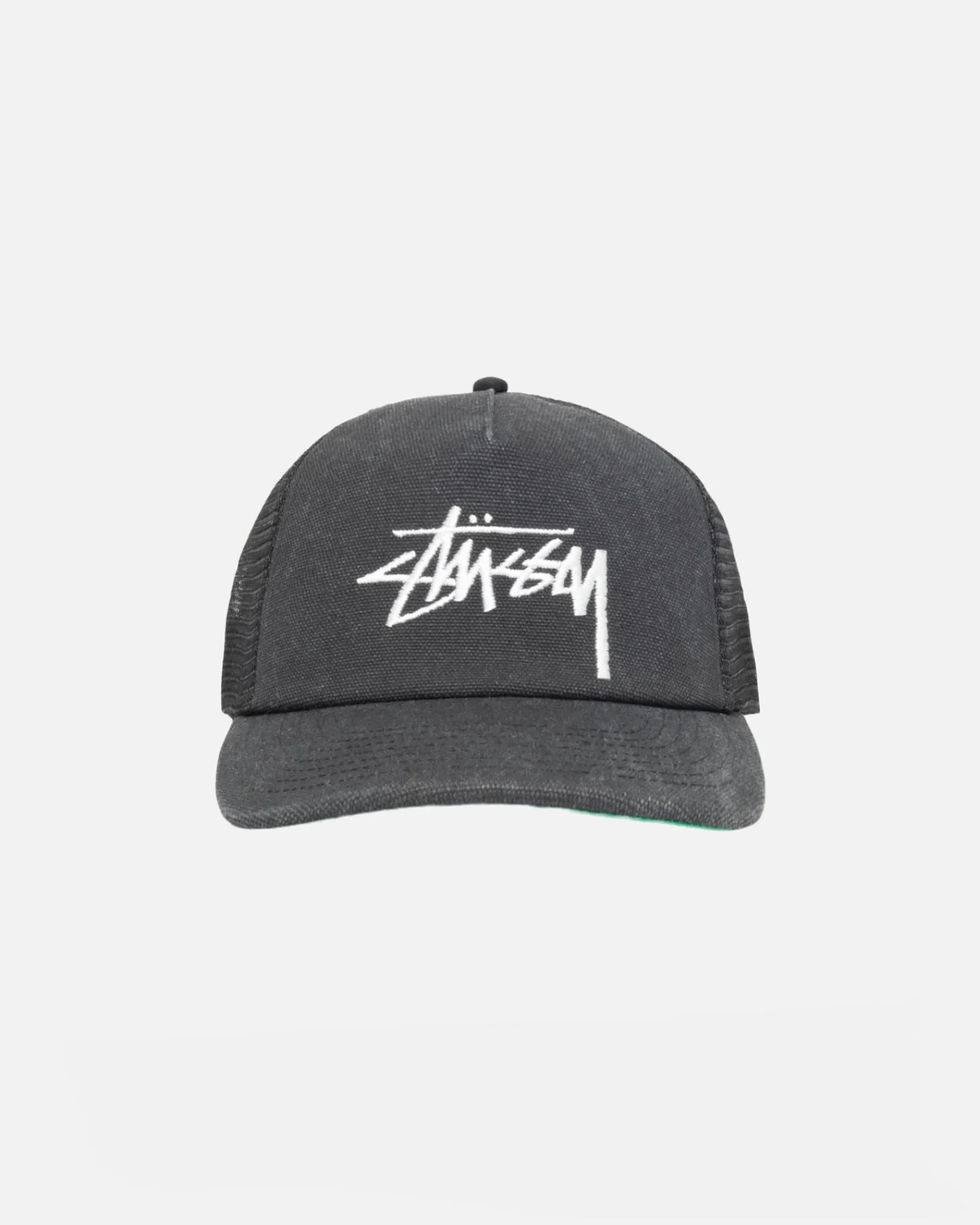 Headwear>Stüssy MID DEPTH BIG STOCK MESH SNAPBACK Black