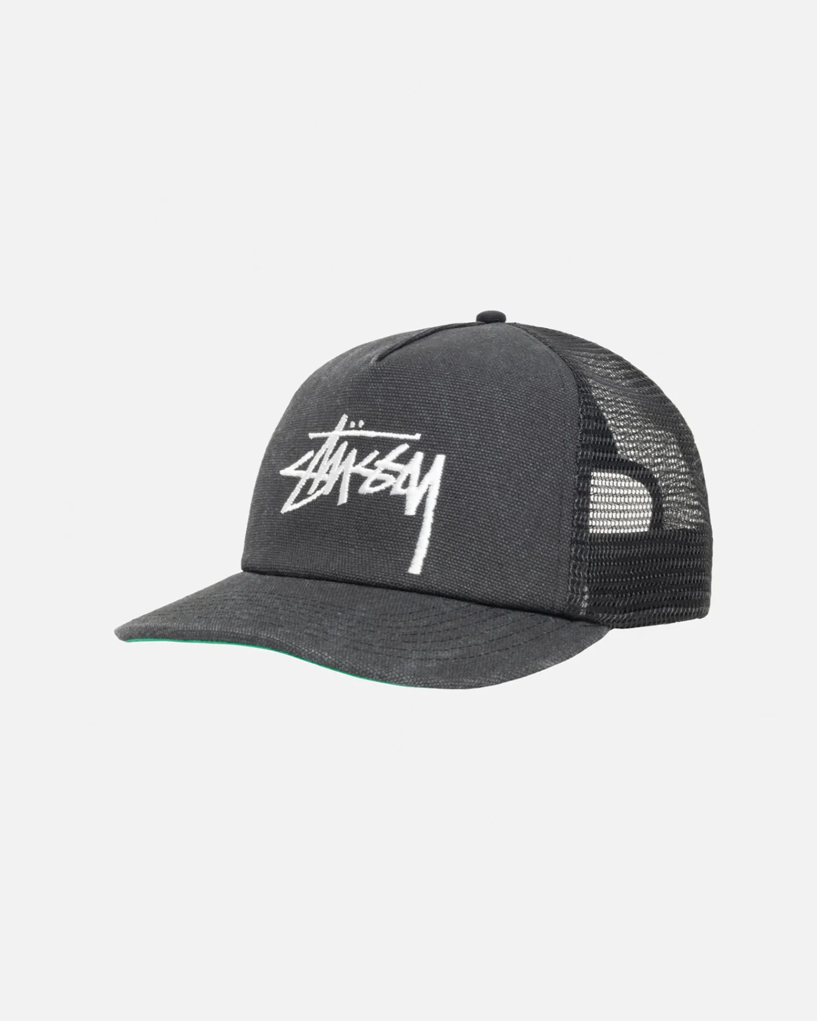 Headwear>Stüssy MID DEPTH BIG STOCK MESH SNAPBACK Black