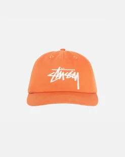Headwear>Stüssy MID-DEPTH BIG STOCK SNAPBACK Brick