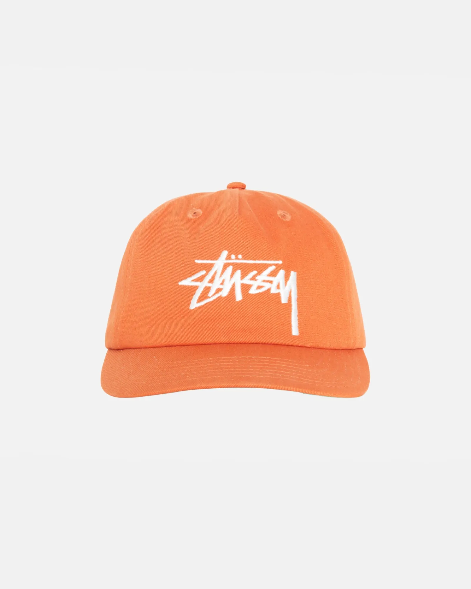 Headwear>Stüssy MID-DEPTH BIG STOCK SNAPBACK Brick