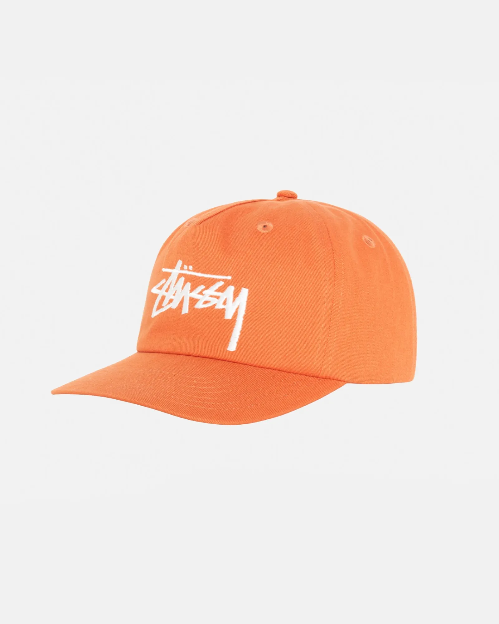 Headwear>Stüssy MID-DEPTH BIG STOCK SNAPBACK Brick