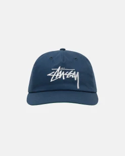 Headwear>Stüssy MID-DEPTH BIG STOCK SNAPBACK Navy