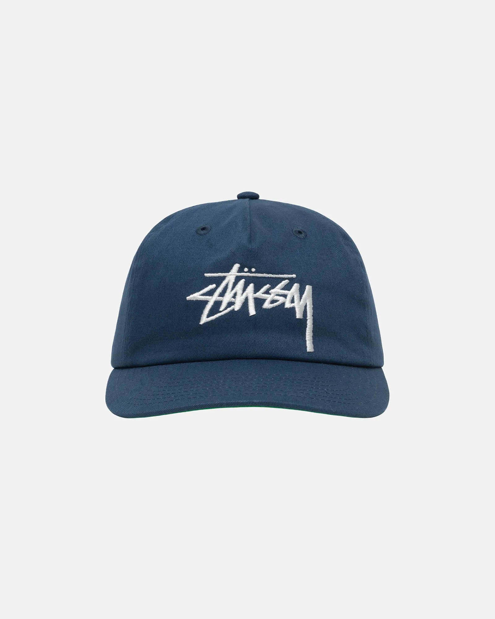 Headwear>Stüssy MID-DEPTH BIG STOCK SNAPBACK Navy