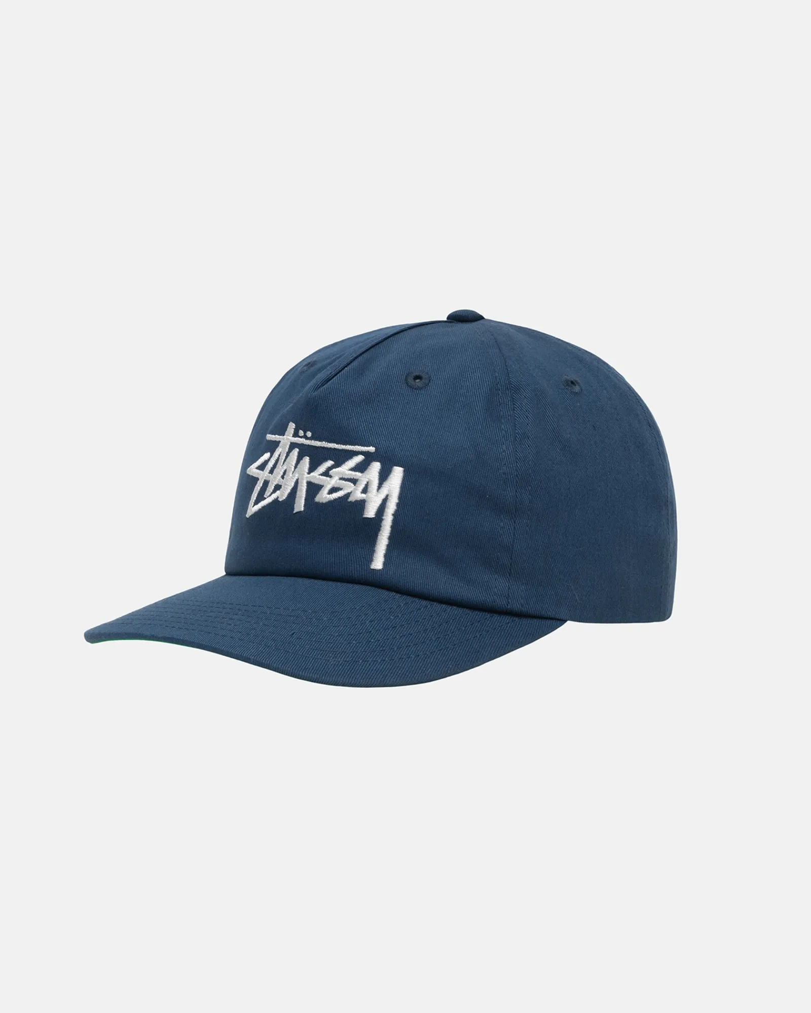 Headwear>Stüssy MID-DEPTH BIG STOCK SNAPBACK Navy