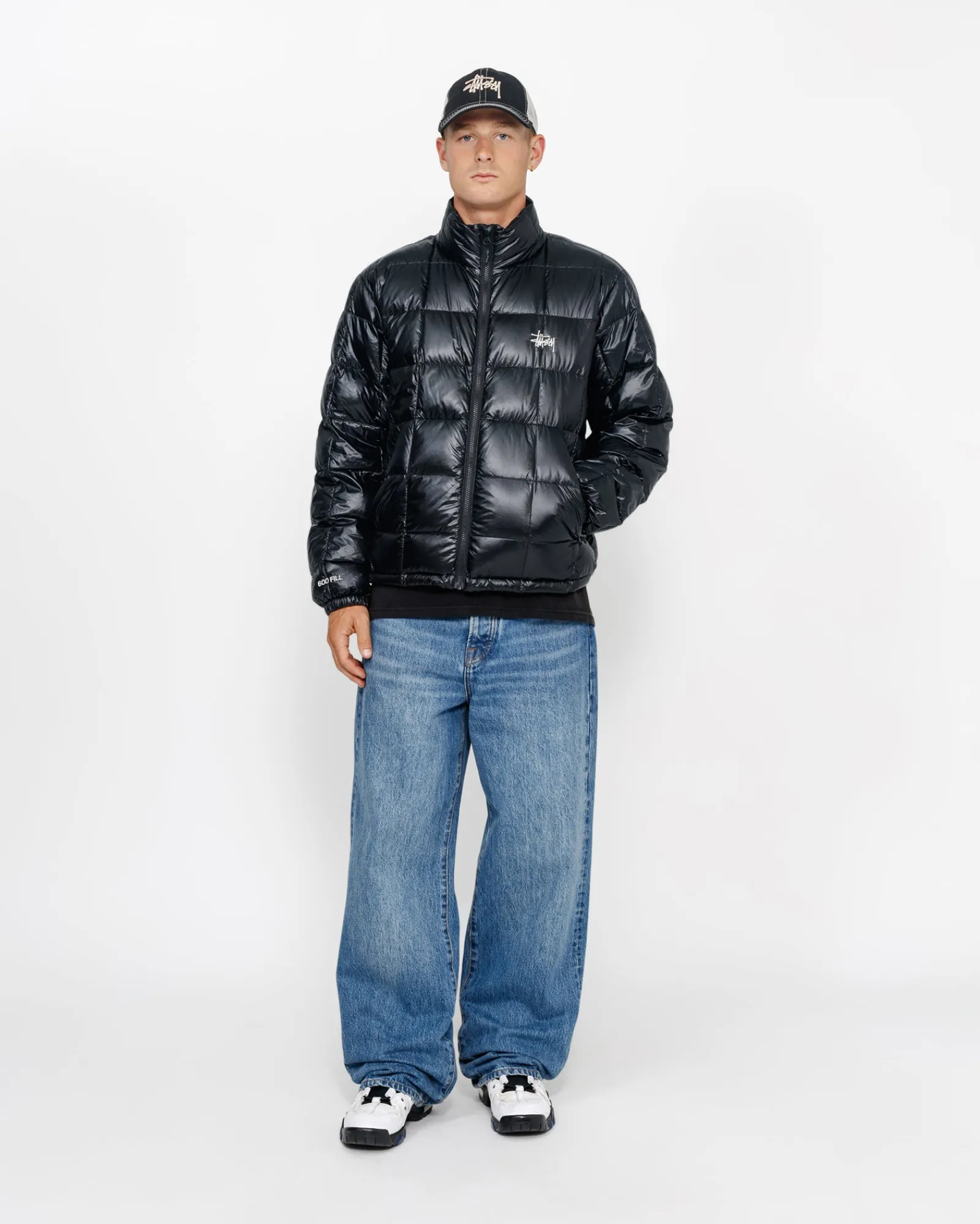 Outerwear>Stüssy MIDWEIGHT PUFFER Black