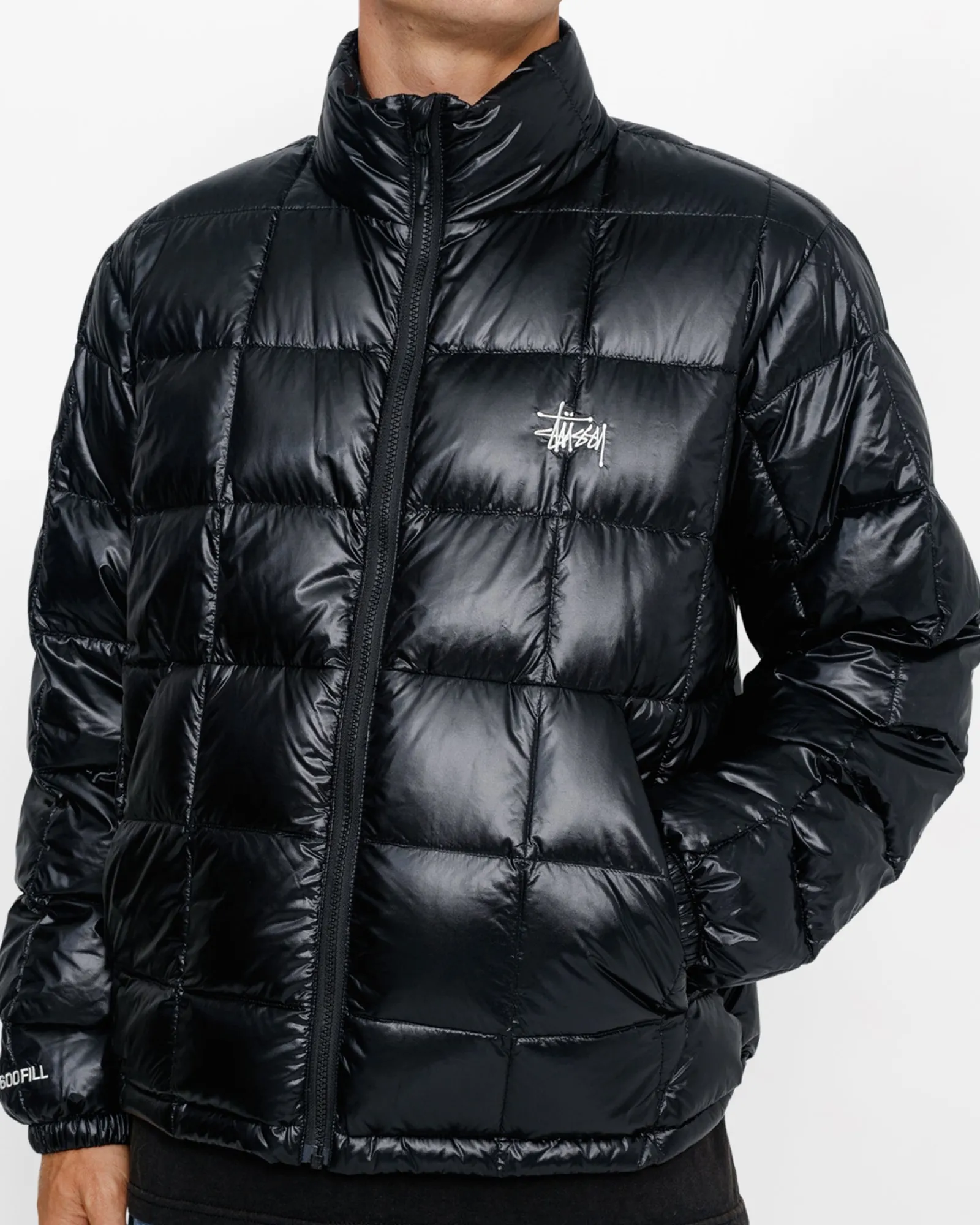 Outerwear>Stüssy MIDWEIGHT PUFFER Black