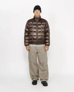 Outerwear>Stüssy MIDWEIGHT PUFFER Brown