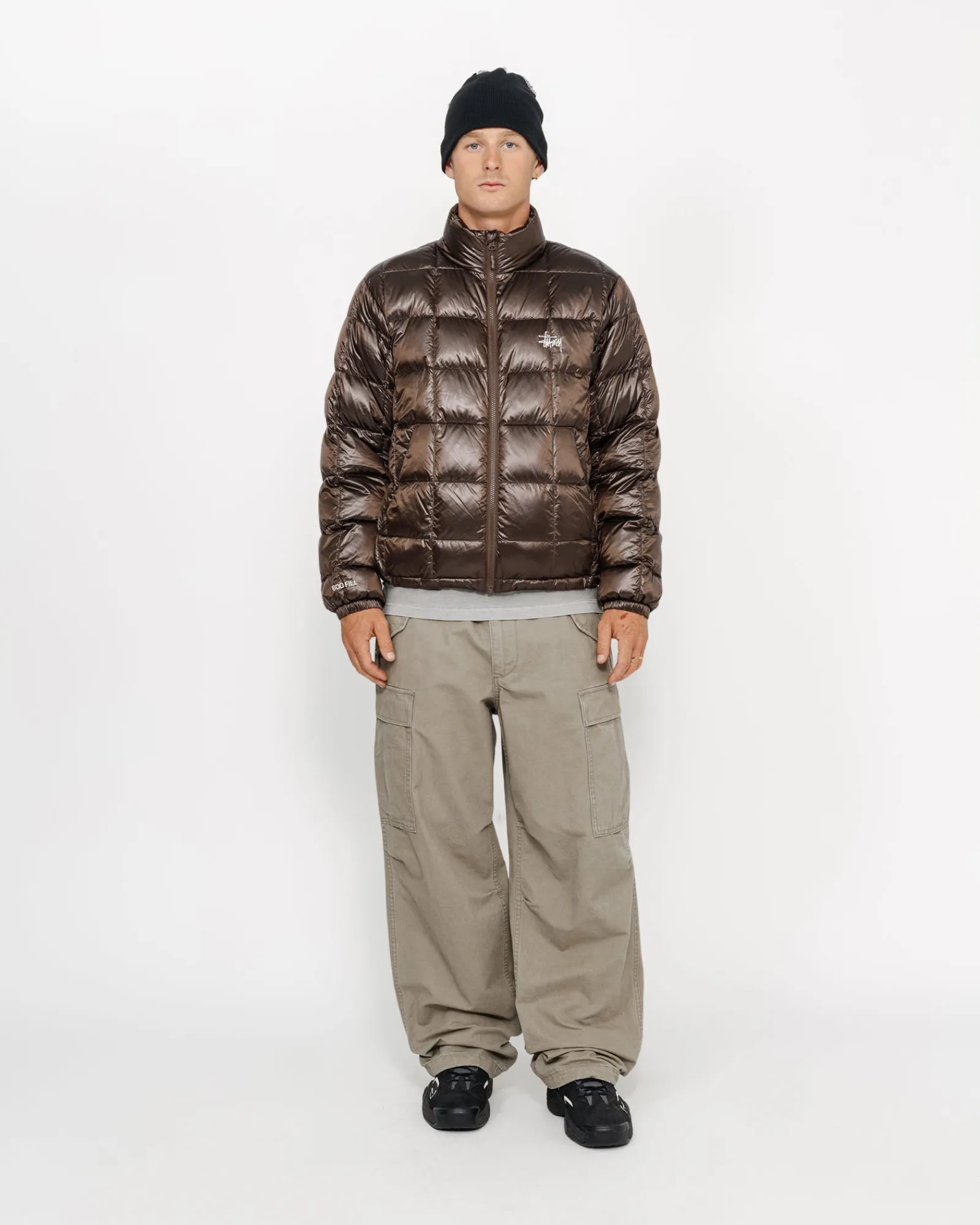 Outerwear>Stüssy MIDWEIGHT PUFFER Brown