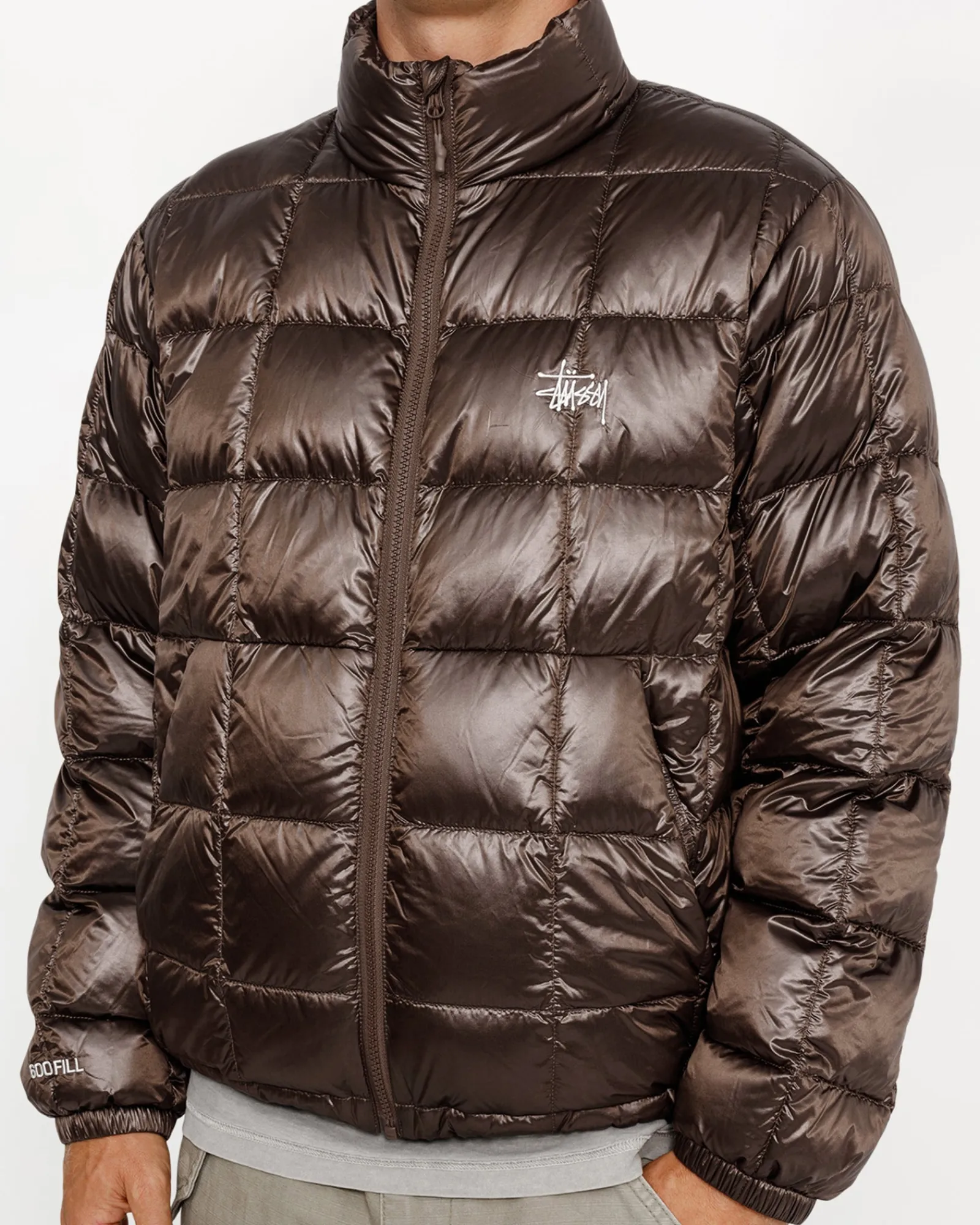 Outerwear>Stüssy MIDWEIGHT PUFFER Brown