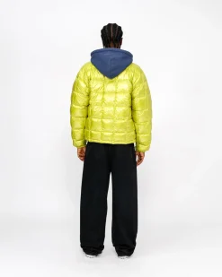 Outerwear>Stüssy MIDWEIGHT PUFFER Lime