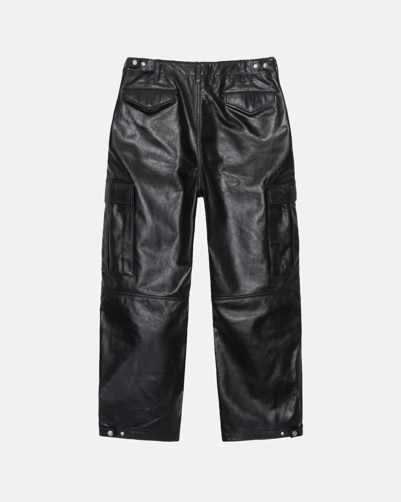 Pants>Stüssy MILITARY CARGO LEATHER PANT Black