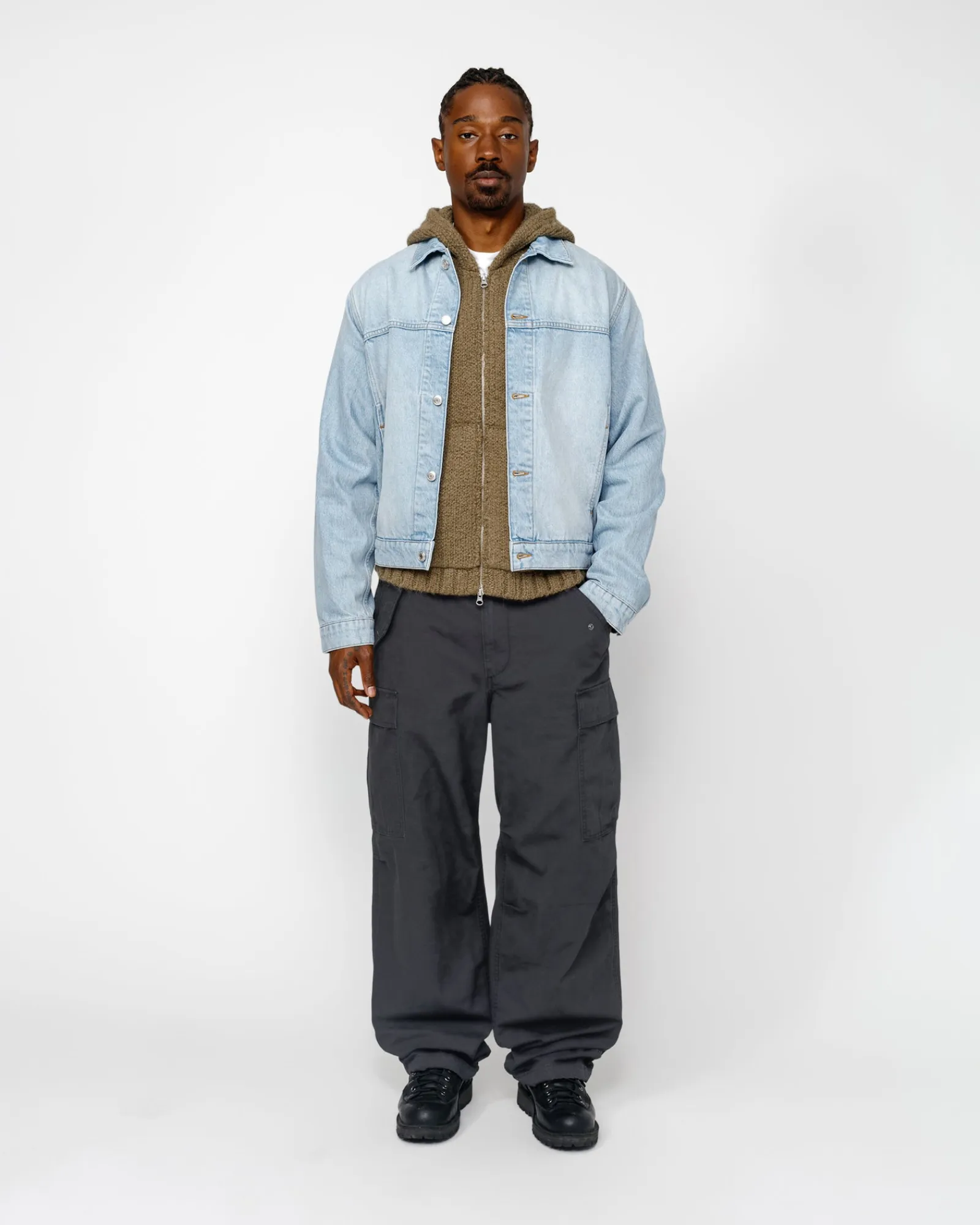 Pants>Stüssy MILITARY CARGO PANT RIPSTOP Black