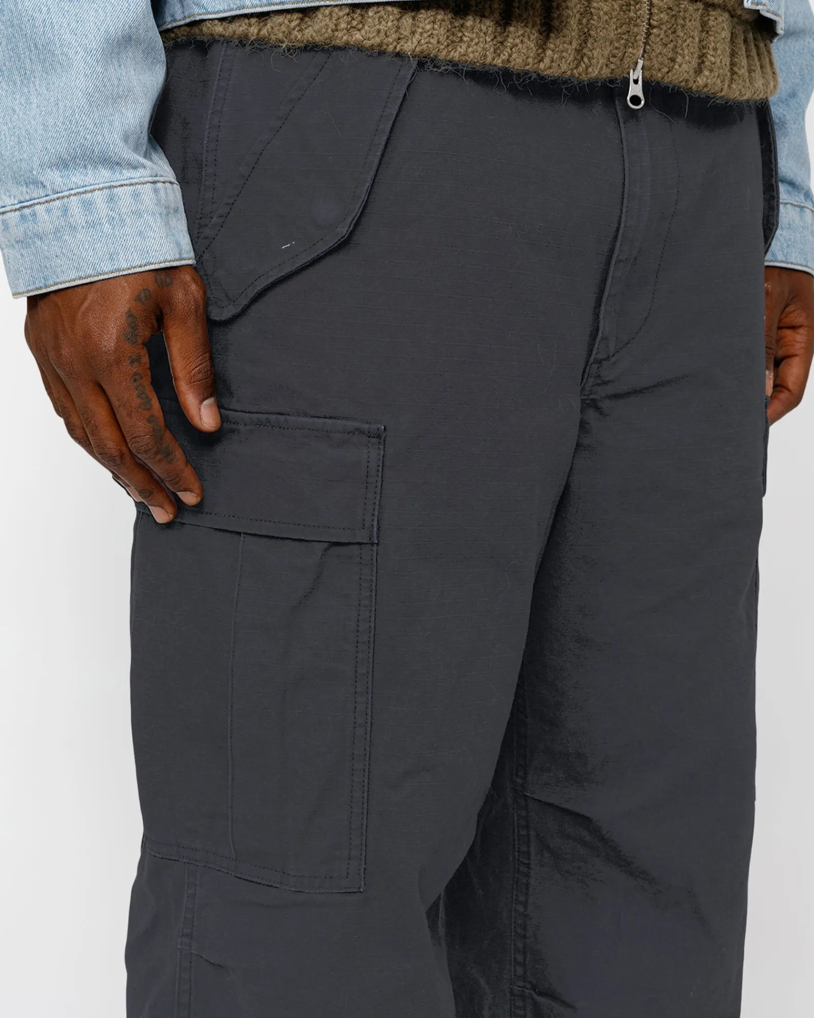Pants>Stüssy MILITARY CARGO PANT RIPSTOP Black