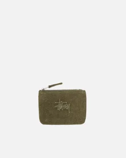 Accessories>Stüssy NEEDLE PUNCH COIN POUCH Olive