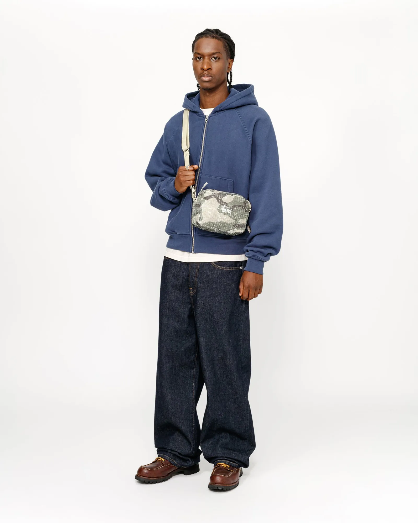 Accessories>Stüssy NEEDLE PUNCH SIDE POUCH Camo