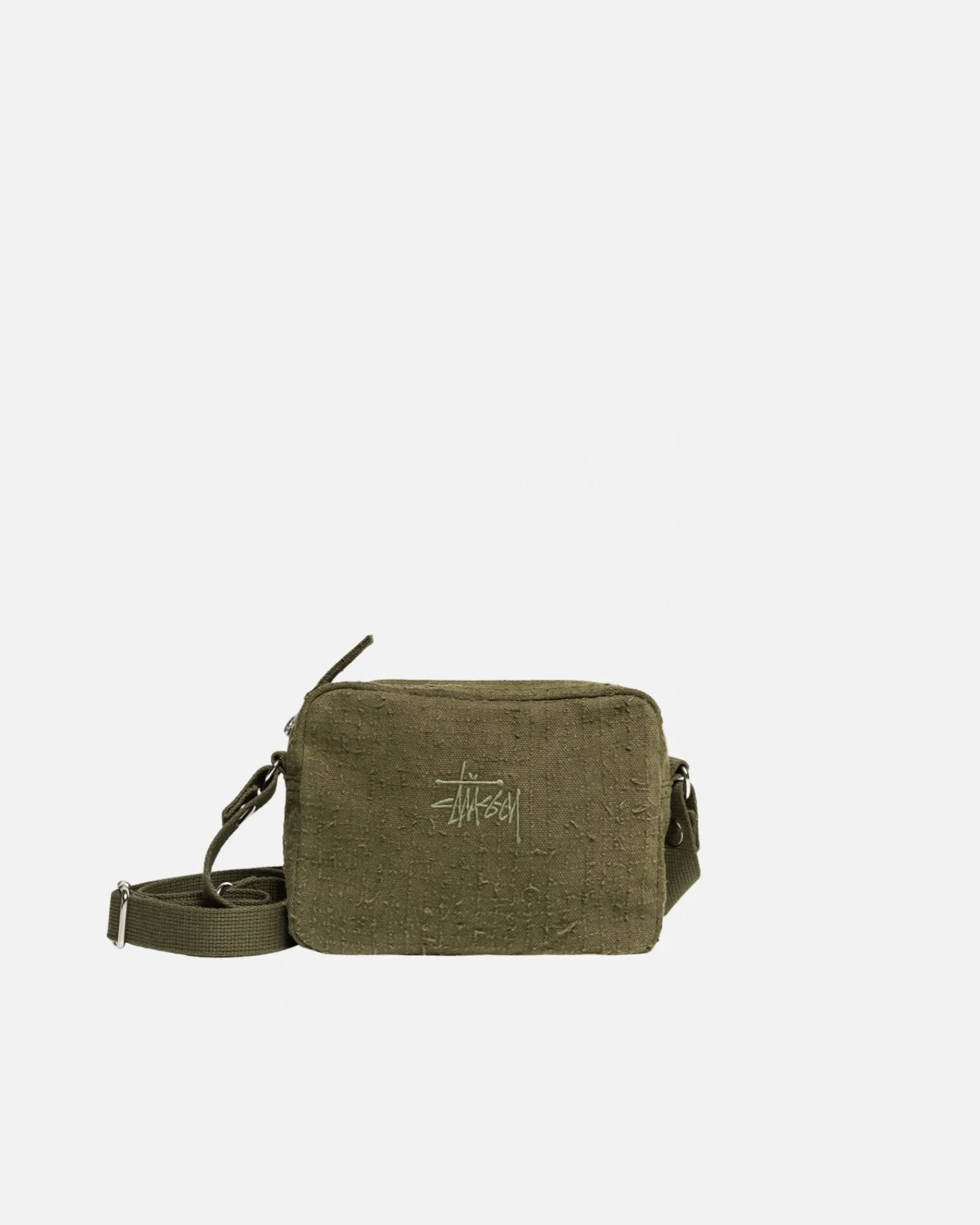 Accessories>Stüssy NEEDLE PUNCH SIDE POUCH Olive