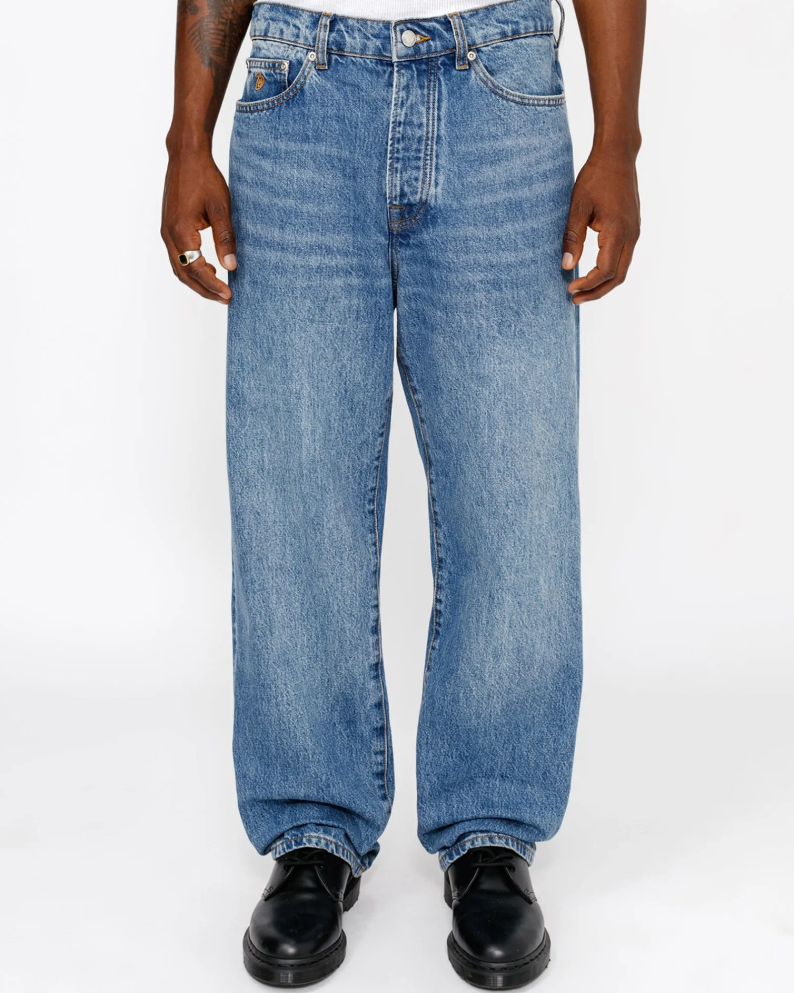 Pants|Denim>Stüssy NEW CLASSIC JEAN DENIM Medium Blue