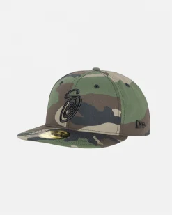 Headwear>Stüssy NEW ERA 59FIFTY SWIRLY S Woodland Camo