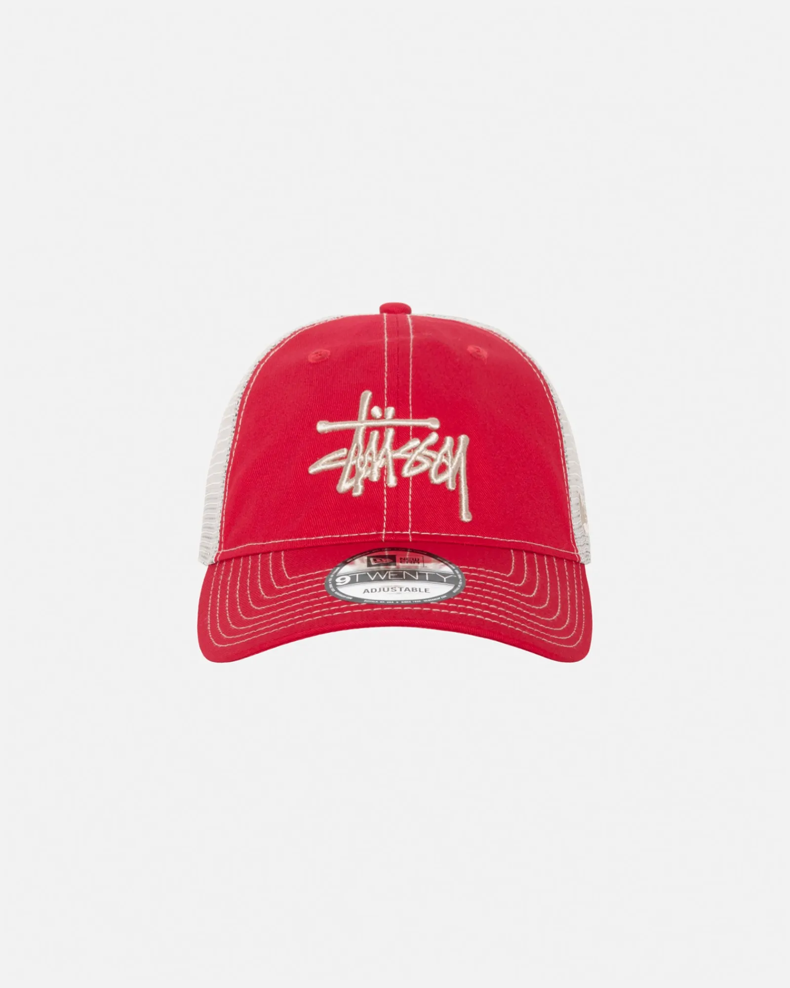 Headwear>Stüssy NEW ERA 9TWENTY BASIC TRUCKER Scarlet