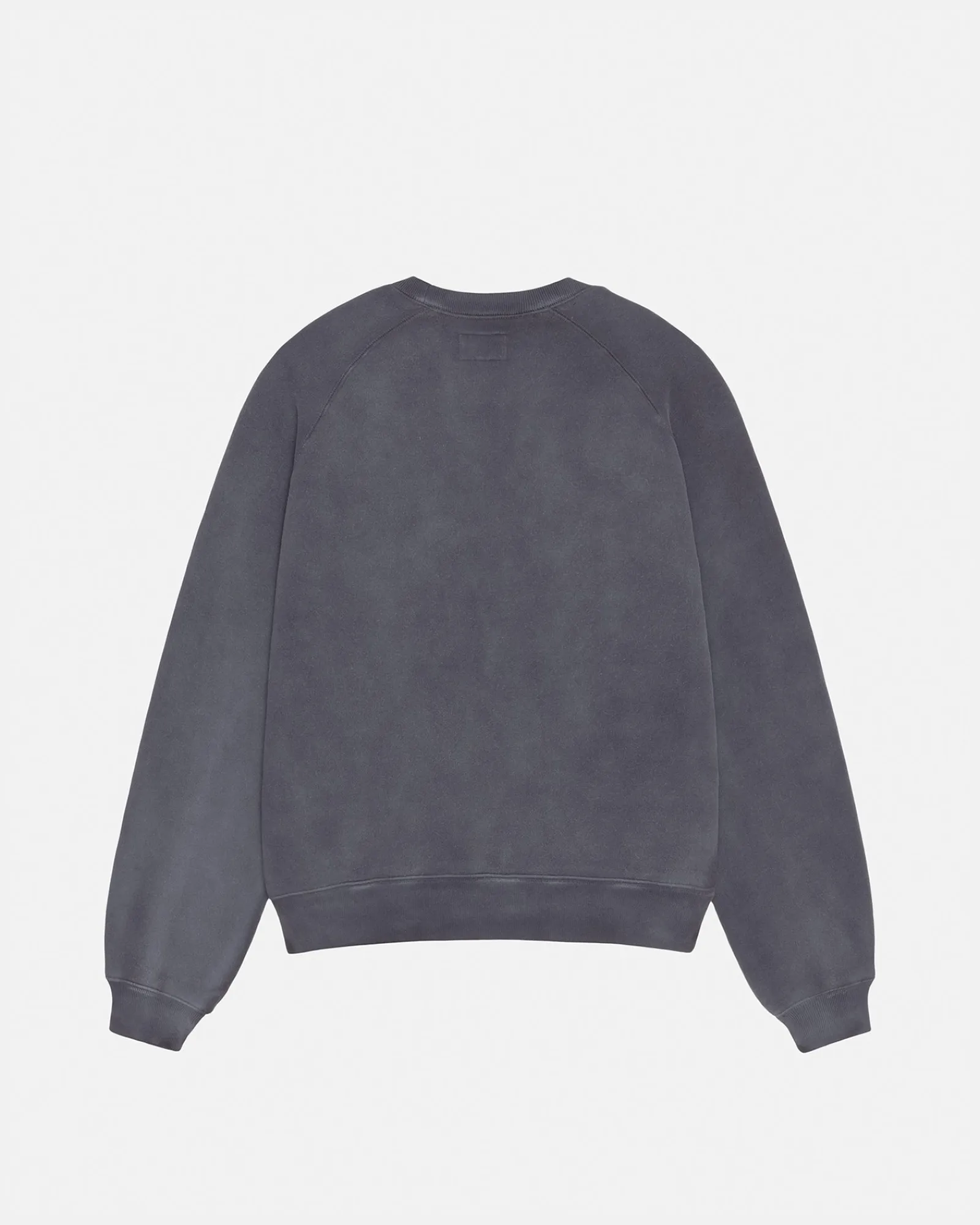 Crews>Stüssy OVERLOCK VARSITY RAGLAN CREW Washed Black