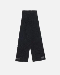Accessories>Stüssy PIECED ALPACA WOOL SCARF Black
