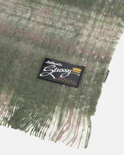 Accessories>Stüssy PLAID SCARF Green Plaid