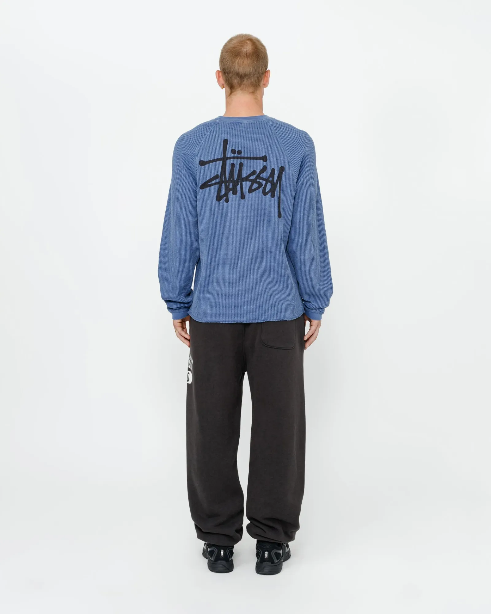 Tees>Stüssy RAGLAN THERMAL LS CREW Blue