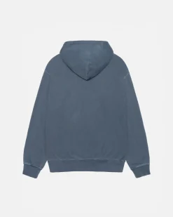 Hoodies>Stüssy RASTA LION HOODIE PIGMENT DYED Navy