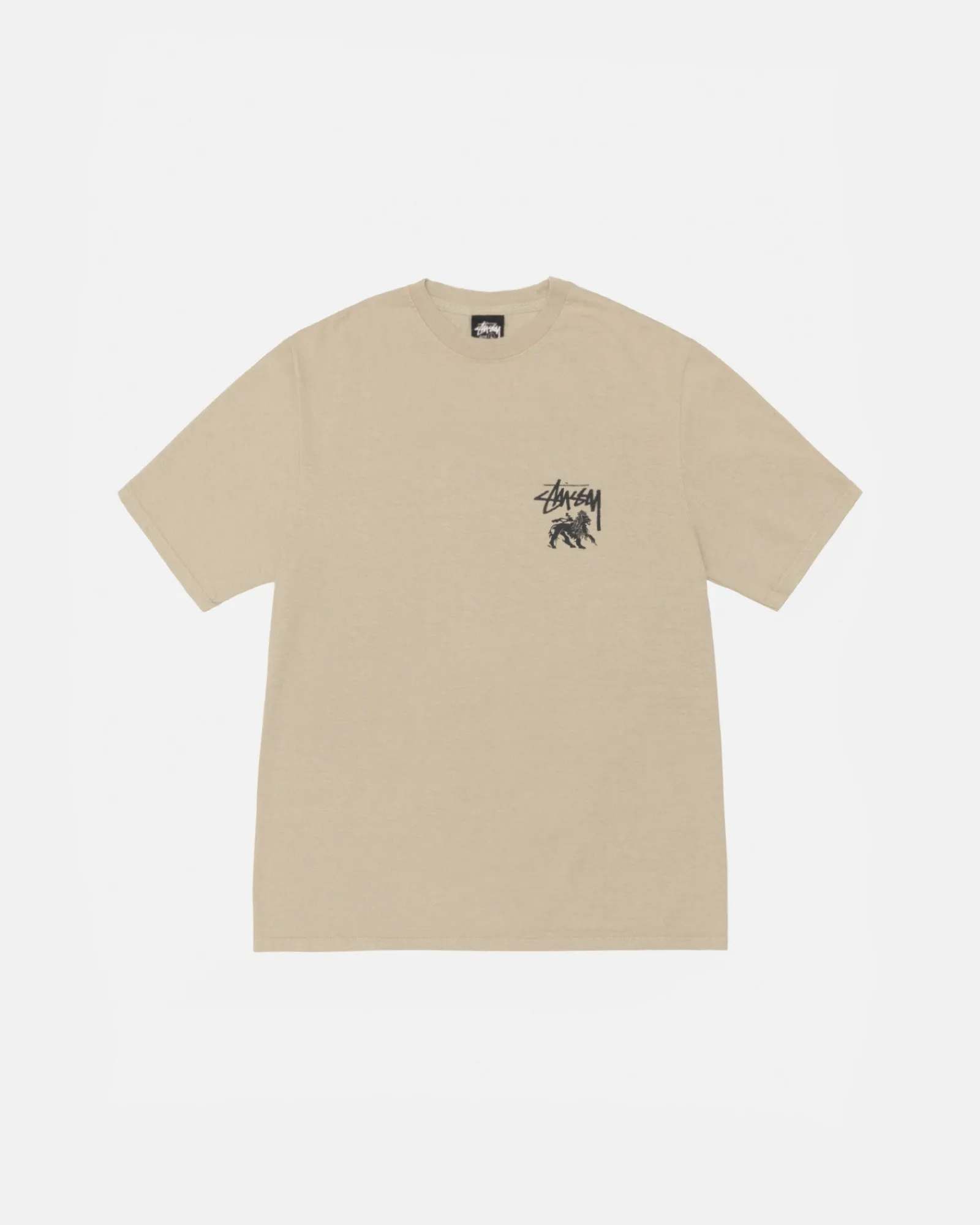 Tees>Stüssy RASTA LION TEE PIGMENT DYED Khaki