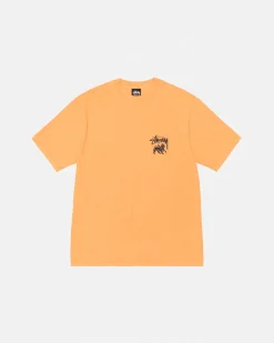 Tees>Stüssy RASTA LION TEE PIGMENT DYED Orange