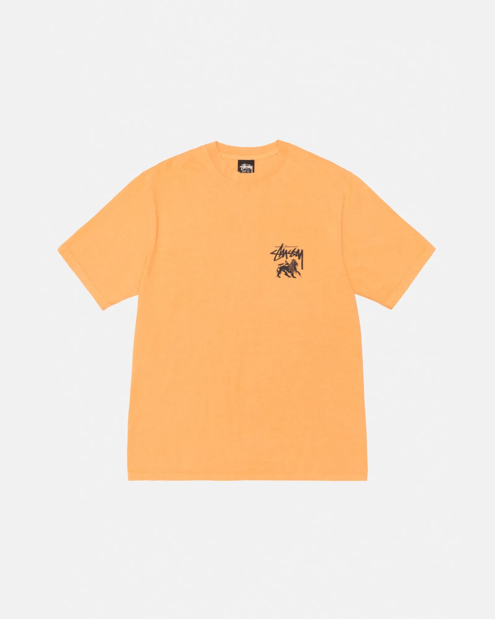 Tees>Stüssy RASTA LION TEE PIGMENT DYED Orange
