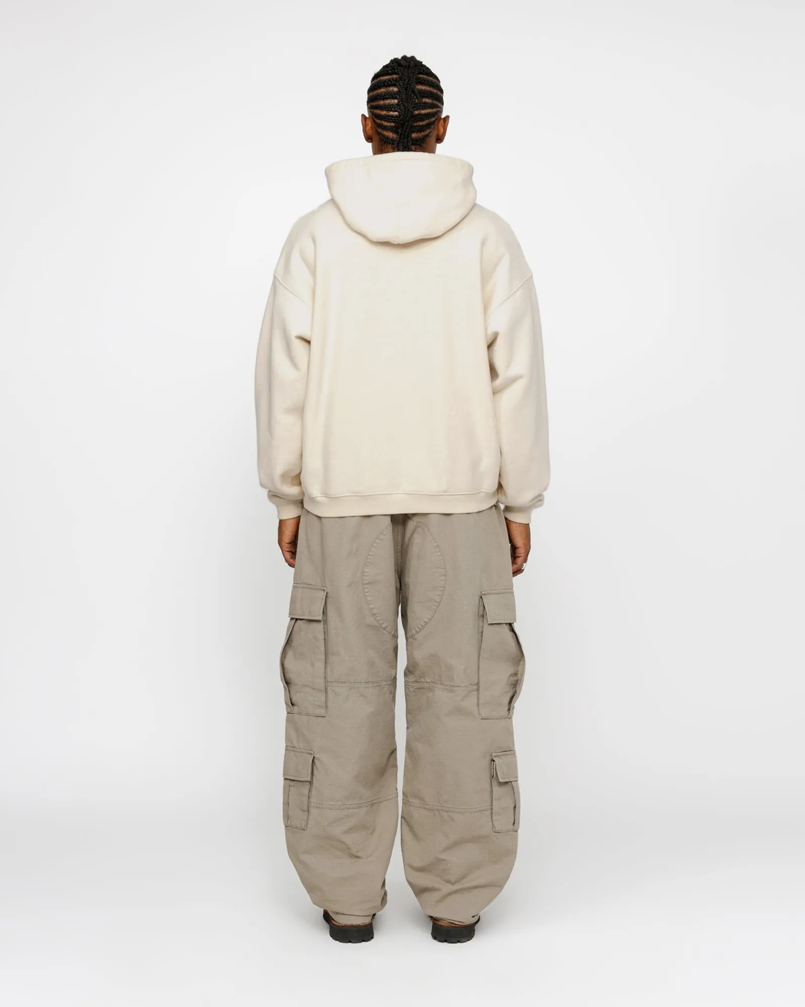 Hoodies>Stüssy RELAXED HOODIE INTERNATIONAL Ivory