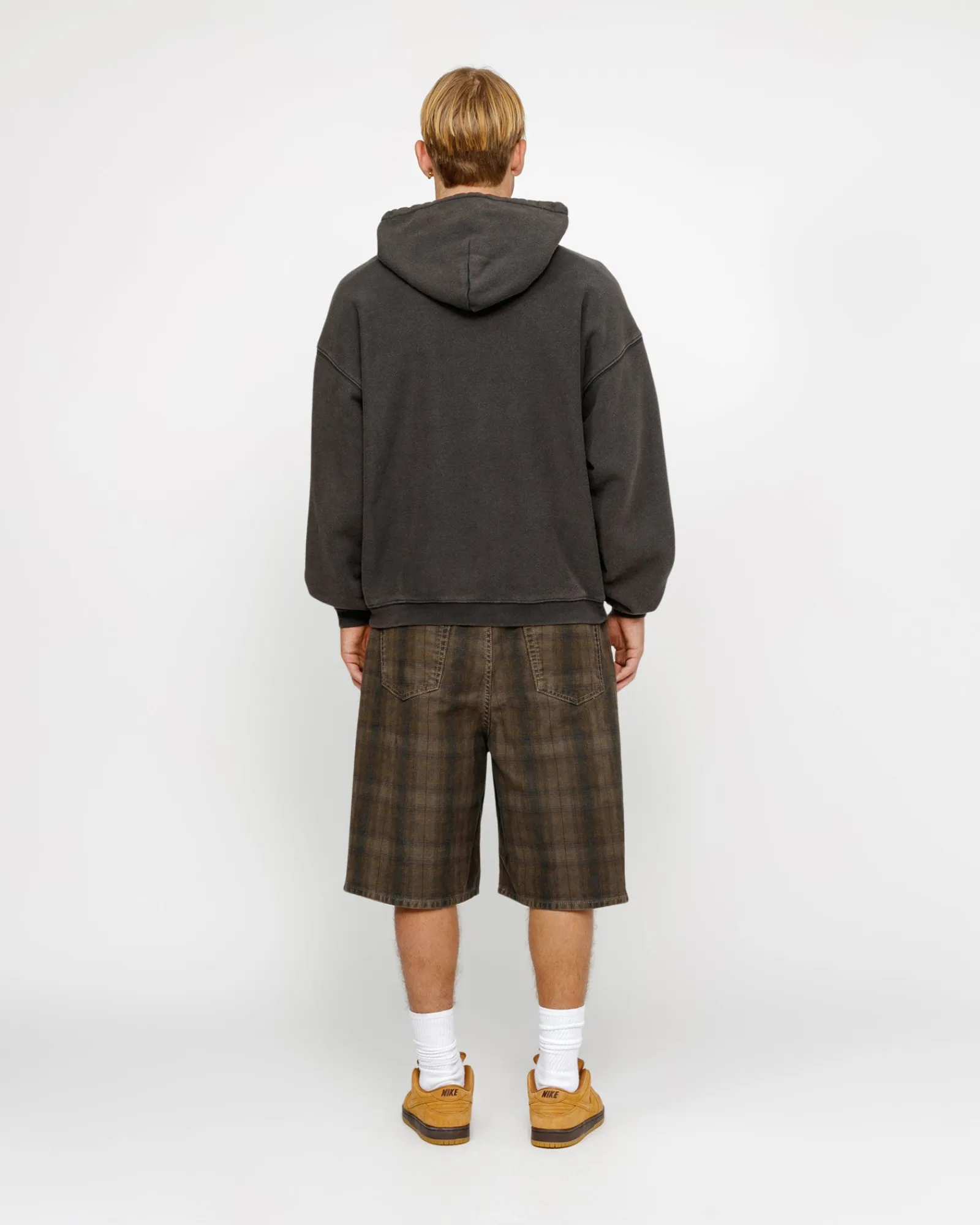 Hoodies>Stüssy RELAXED HOODIE INTERNATIONAL Washed Black