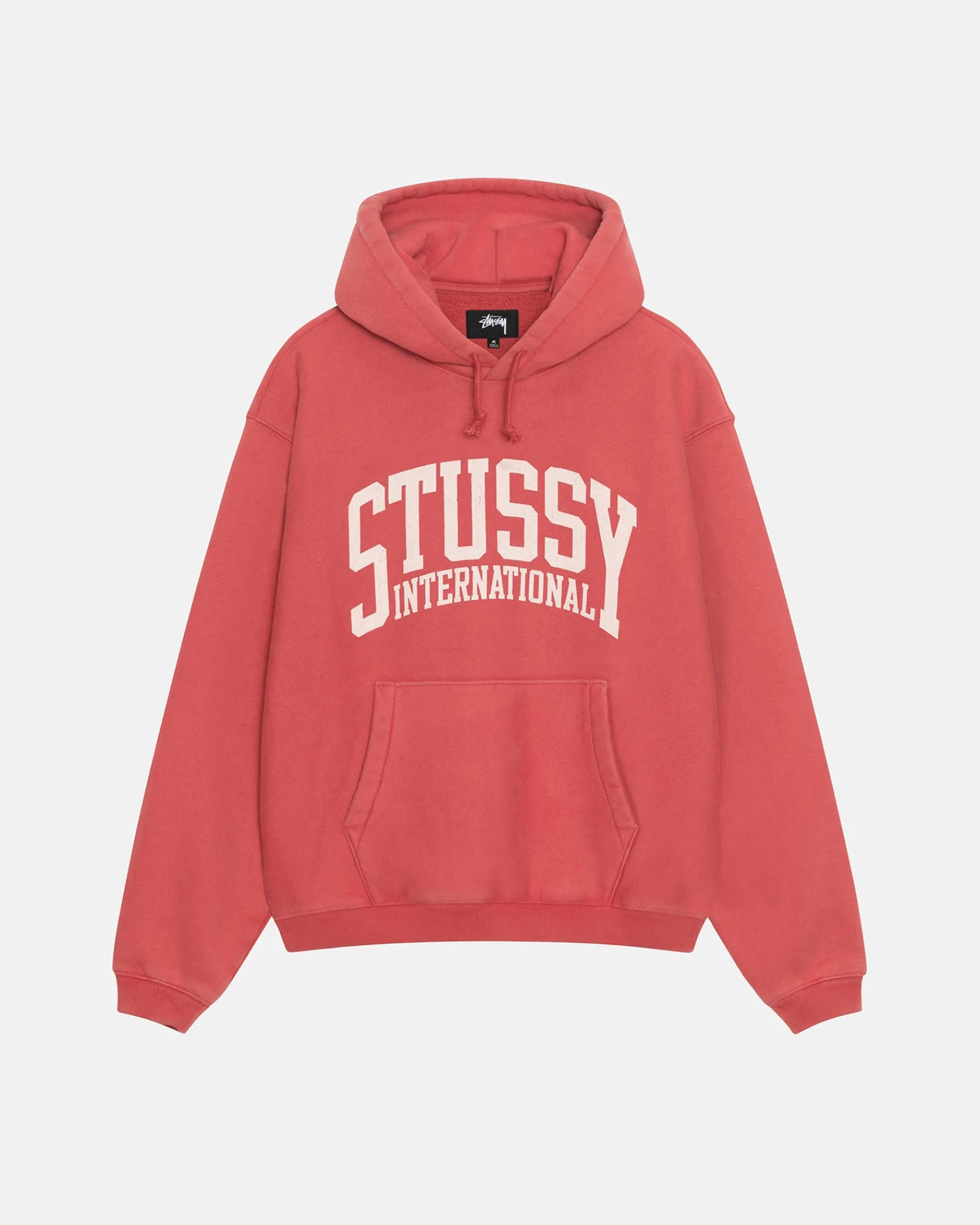 Hoodies>Stüssy RELAXED HOODIE INTERNATIONAL Washed Red