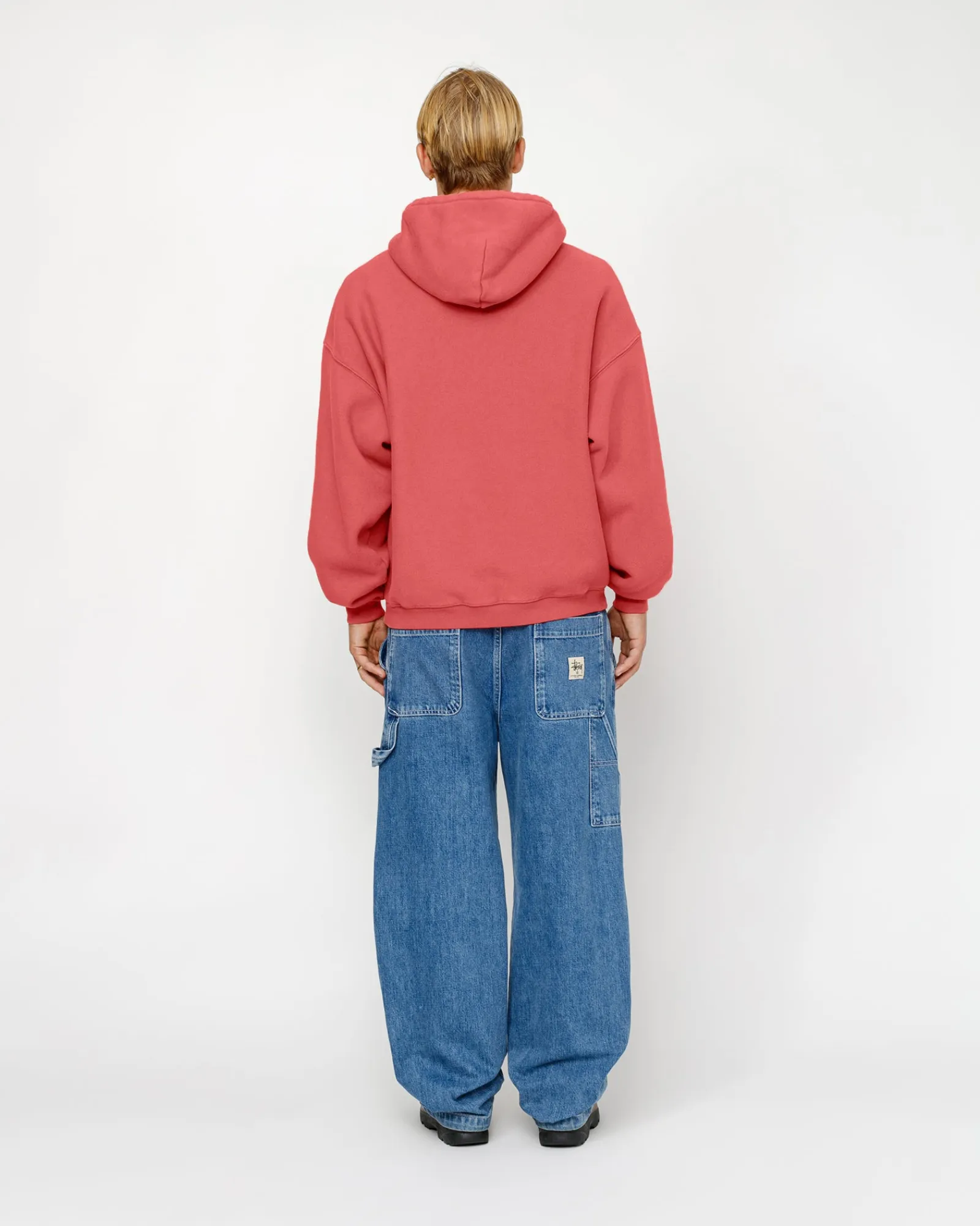 Hoodies>Stüssy RELAXED HOODIE INTERNATIONAL Washed Red