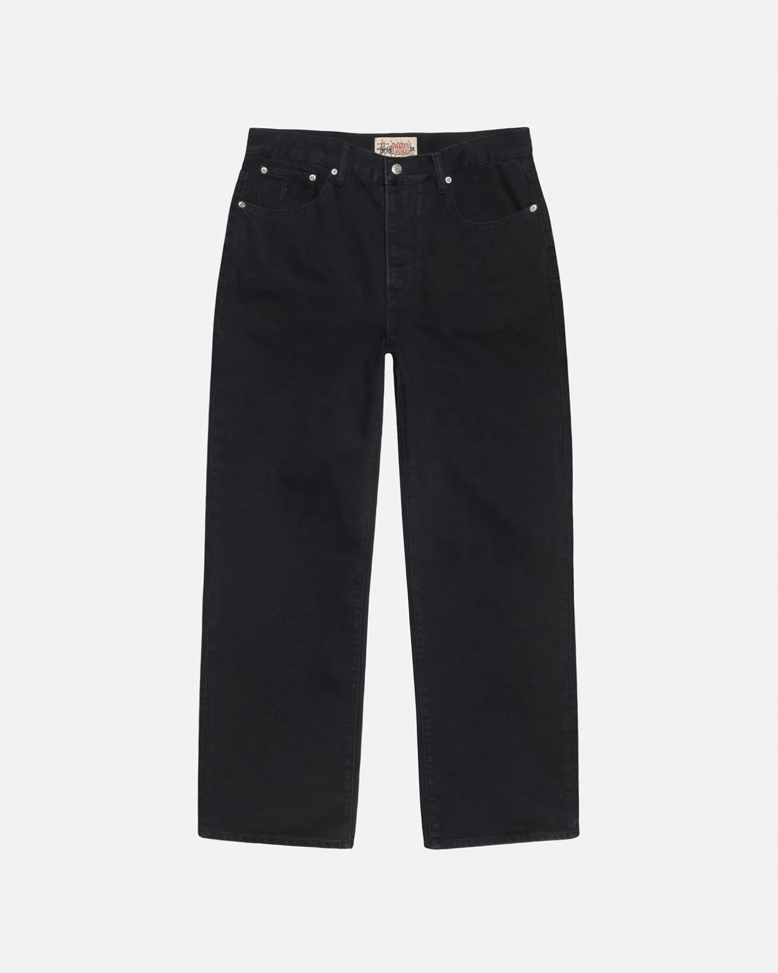 Pants|Denim>Stüssy RELAXED JEAN DENIM Black