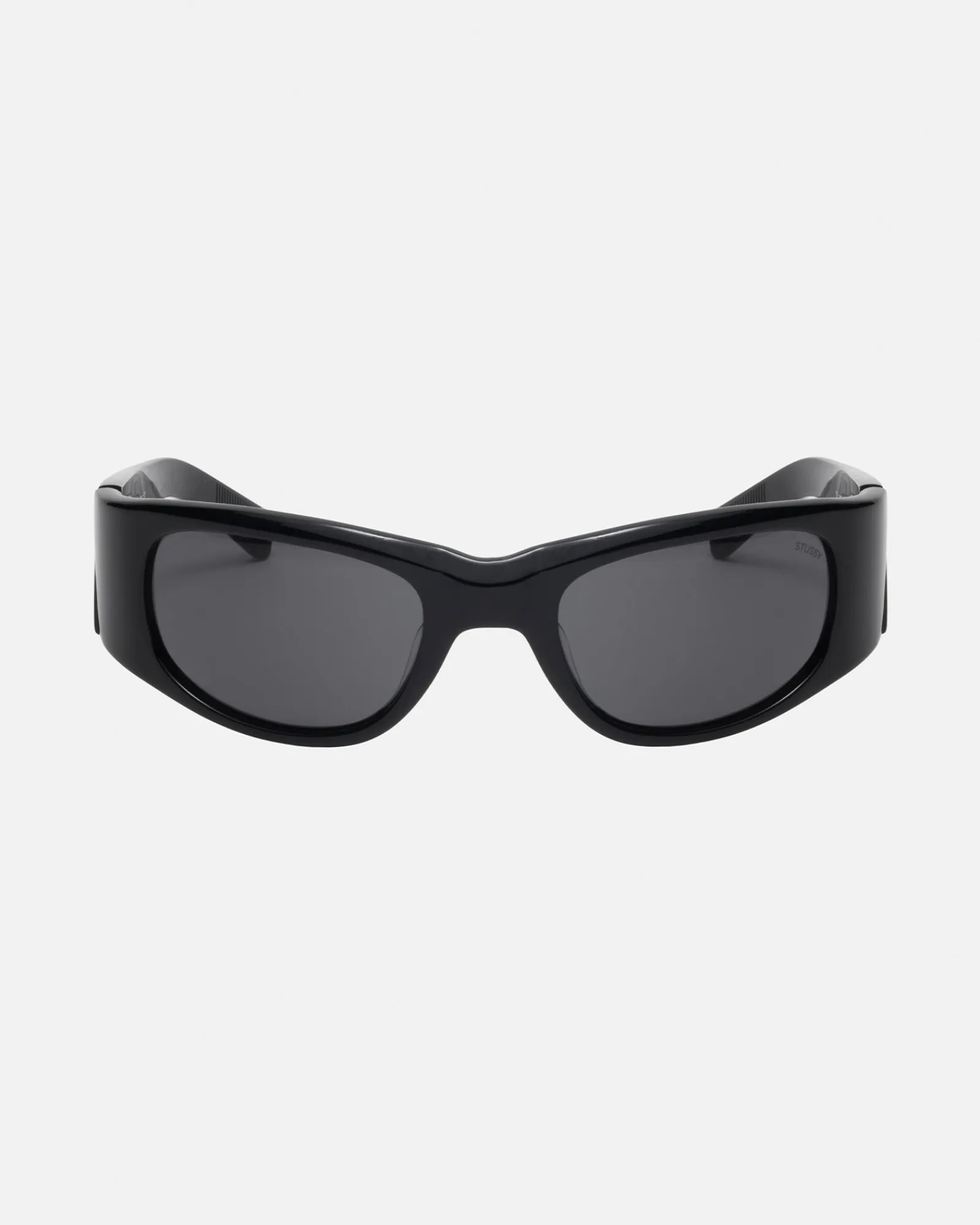 Accessories|Eyegear>Stüssy RENE SUNGLASSES Black / Black Lens