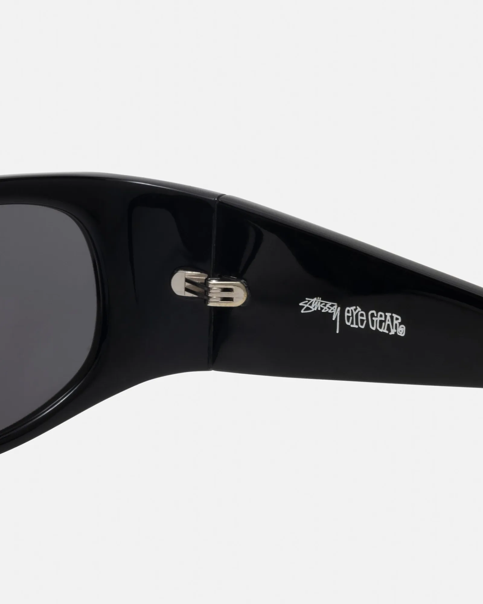 Accessories|Eyegear>Stüssy RENE SUNGLASSES Black / Black Lens
