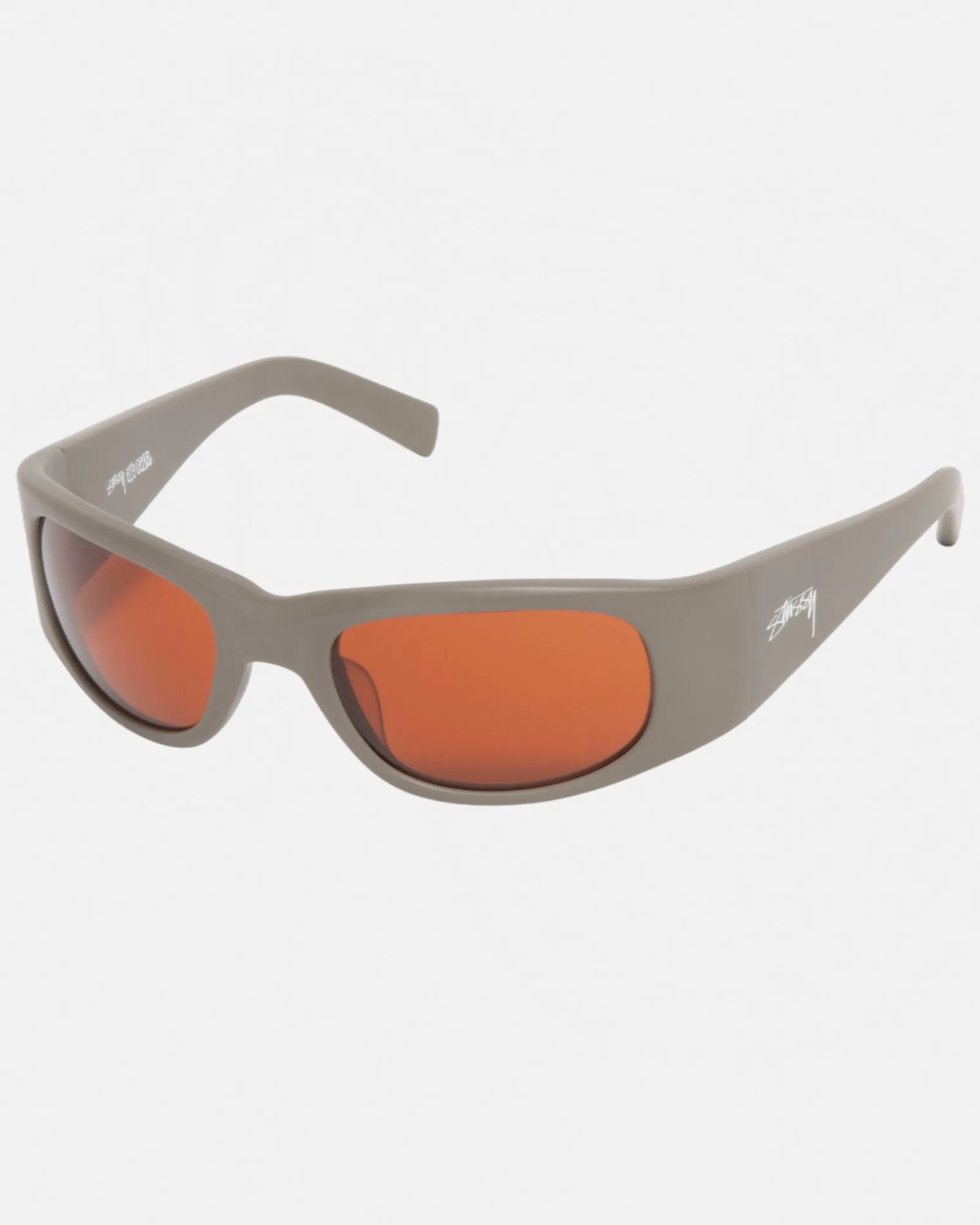 Accessories|Eyegear>Stüssy RENE SUNGLASSES Matte Coyote/Dark Amber Lens