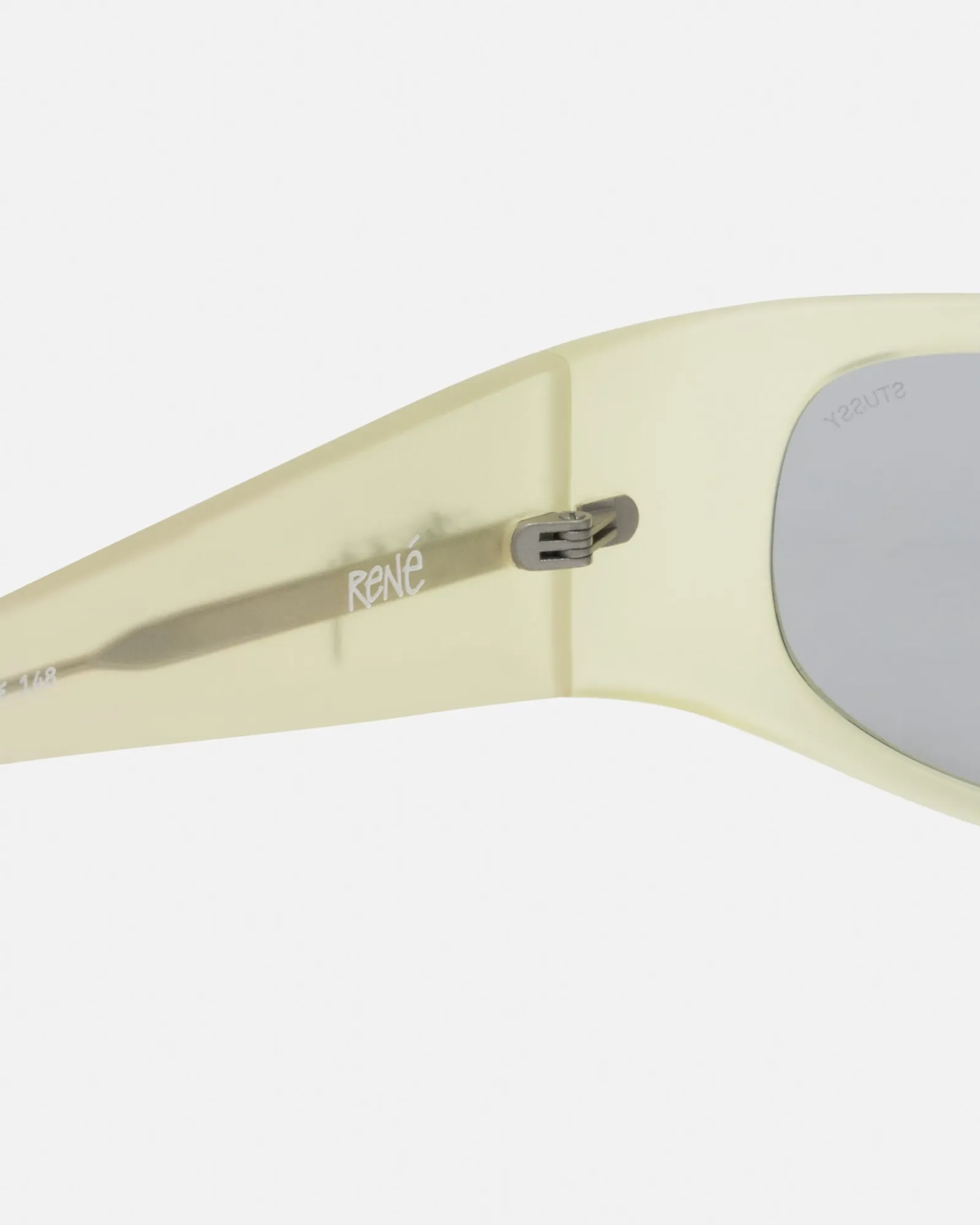 Accessories|Eyegear>Stüssy RENE SUNGLASSES Matte Yellow / Light Grey Lens