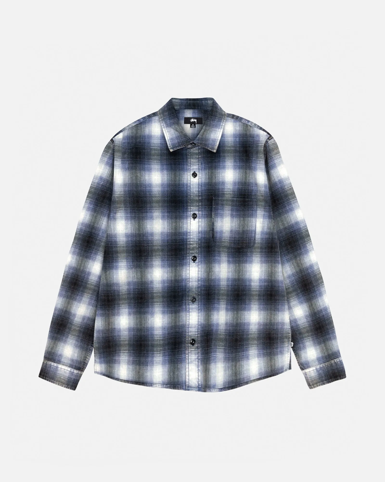 Shirts>Stüssy ROCCO FLANNEL PLAID SHIRT Blue