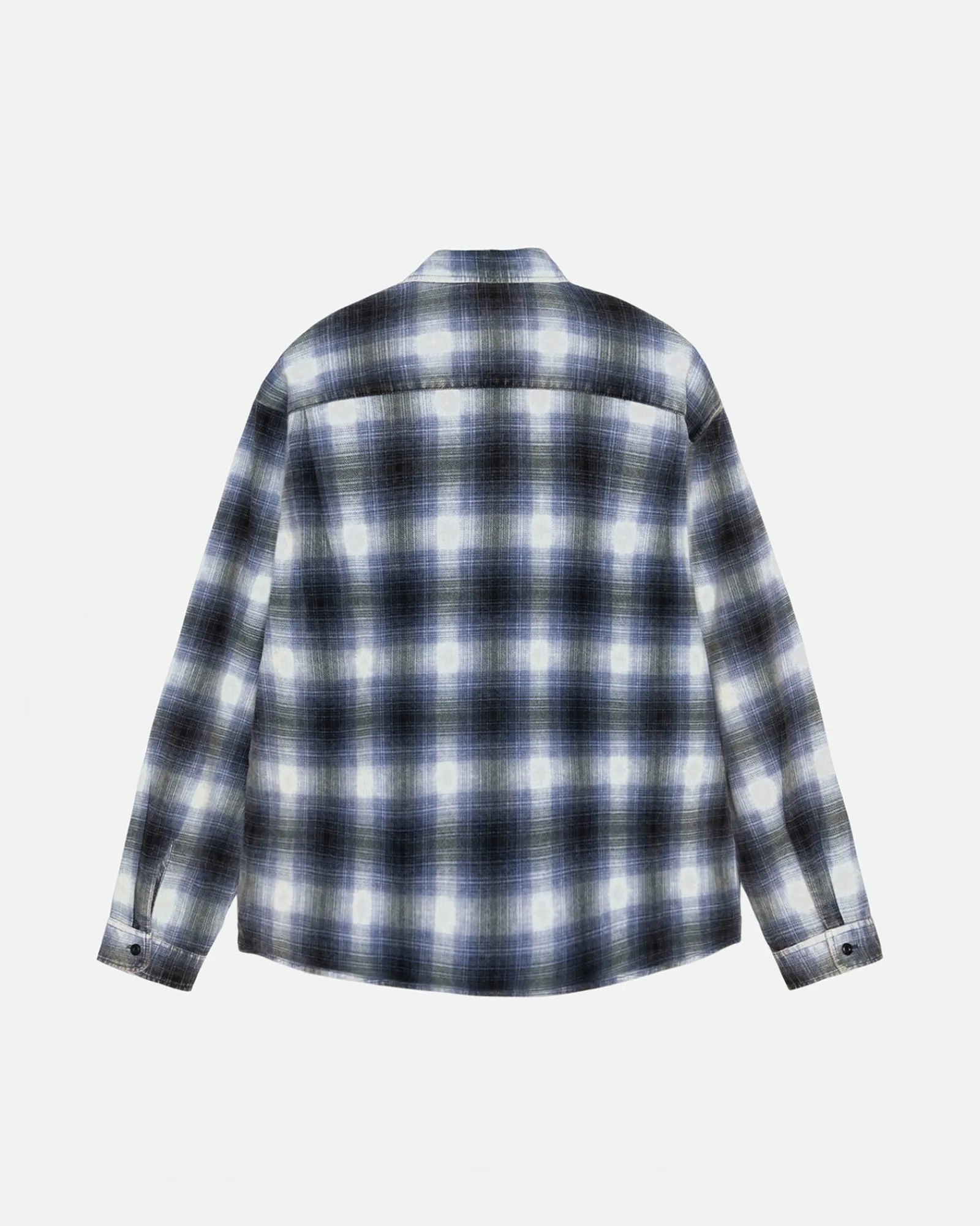 Shirts>Stüssy ROCCO FLANNEL PLAID SHIRT Blue