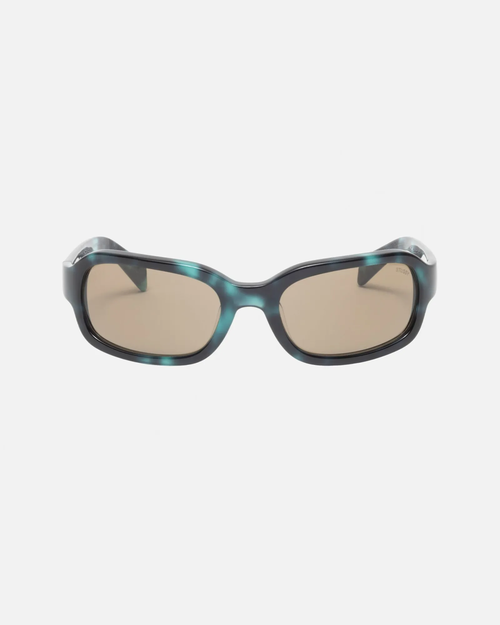 Accessories|Eyegear>Stüssy ROME SUNGLASSES Green Tortoise/Olive Lens