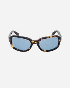 Accessories|Eyegear>Stüssy ROME SUNGLASSES Tortoise / Blue Lens