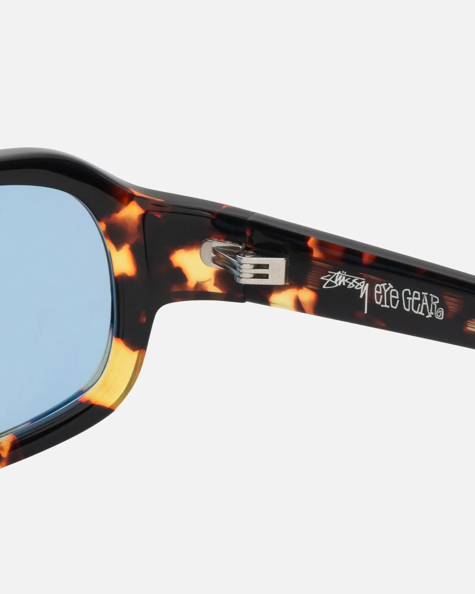 Accessories|Eyegear>Stüssy ROME SUNGLASSES Tortoise / Blue Lens