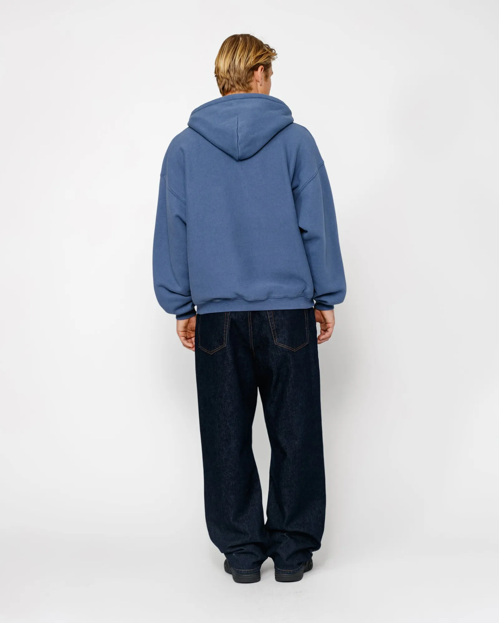 Hoodies>Stüssy SATIN PATCH HOODIE Blue