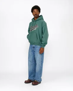 Hoodies>Stüssy SATIN PATCH HOODIE Green